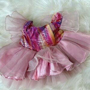 5 for $25 Build-A-Bear Pink and Multicolor Tutu Dress